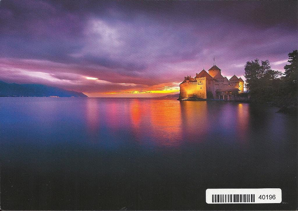 Postcards 12x17cm 40196 Schloss Chillon