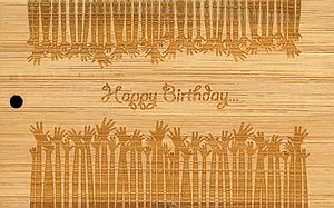 Mini bambus Happy Birthday
