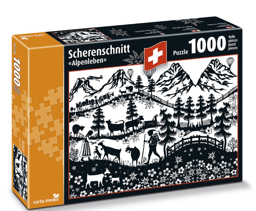 Puzzle 1000 Teile Schweizer Landleben
