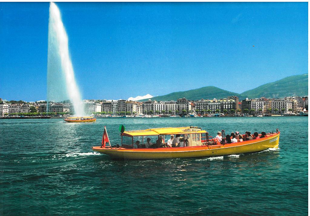 Postcards 12x17cm 40187 Genève (der Genfer Wasserstrahl)