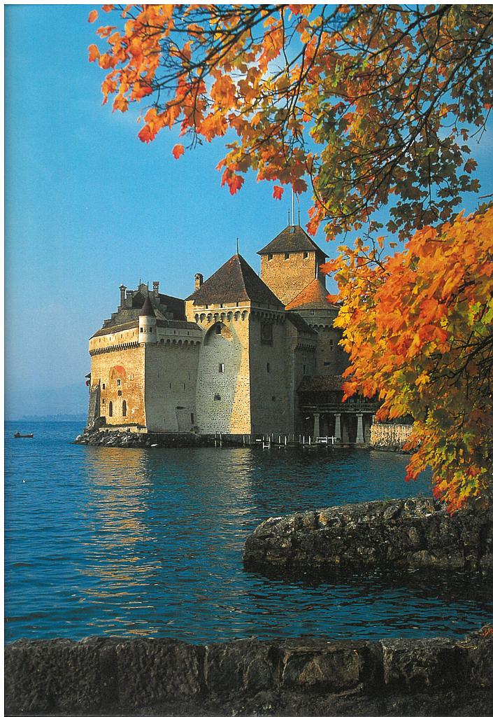 Postcards 12x17cm 40091 Schloss Chillon