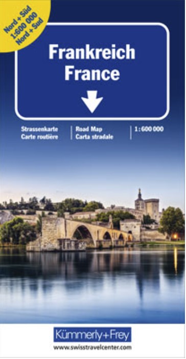 Frankreich Doppelkarte (Nord+Süd), 1:600‘000