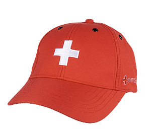 Kappe mit gesticktem Schweizerkreuz