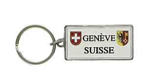 Schlüsselanhänger Plakette Genf
