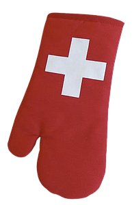 Grillhandschuh "Schweizer Kreuz"