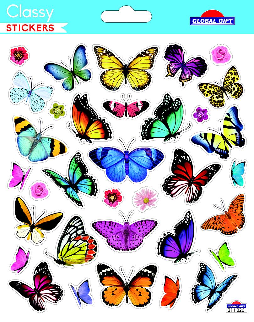 Aufkleber Schmetterlinge 