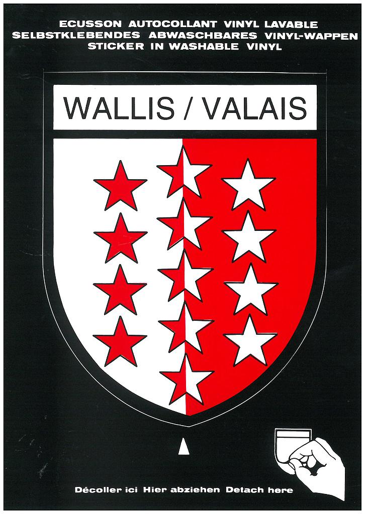 Postcards SK 268 Stickers WALLIS/VALAIS