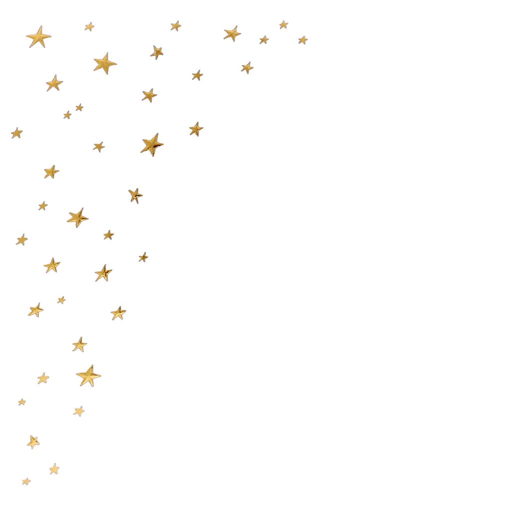 Enveloppe sans fenêtre, étoiles or