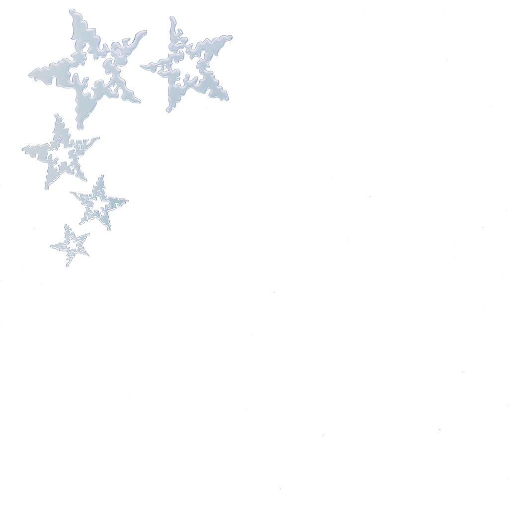 Enveloppe sans fenêtre, étoiles argent