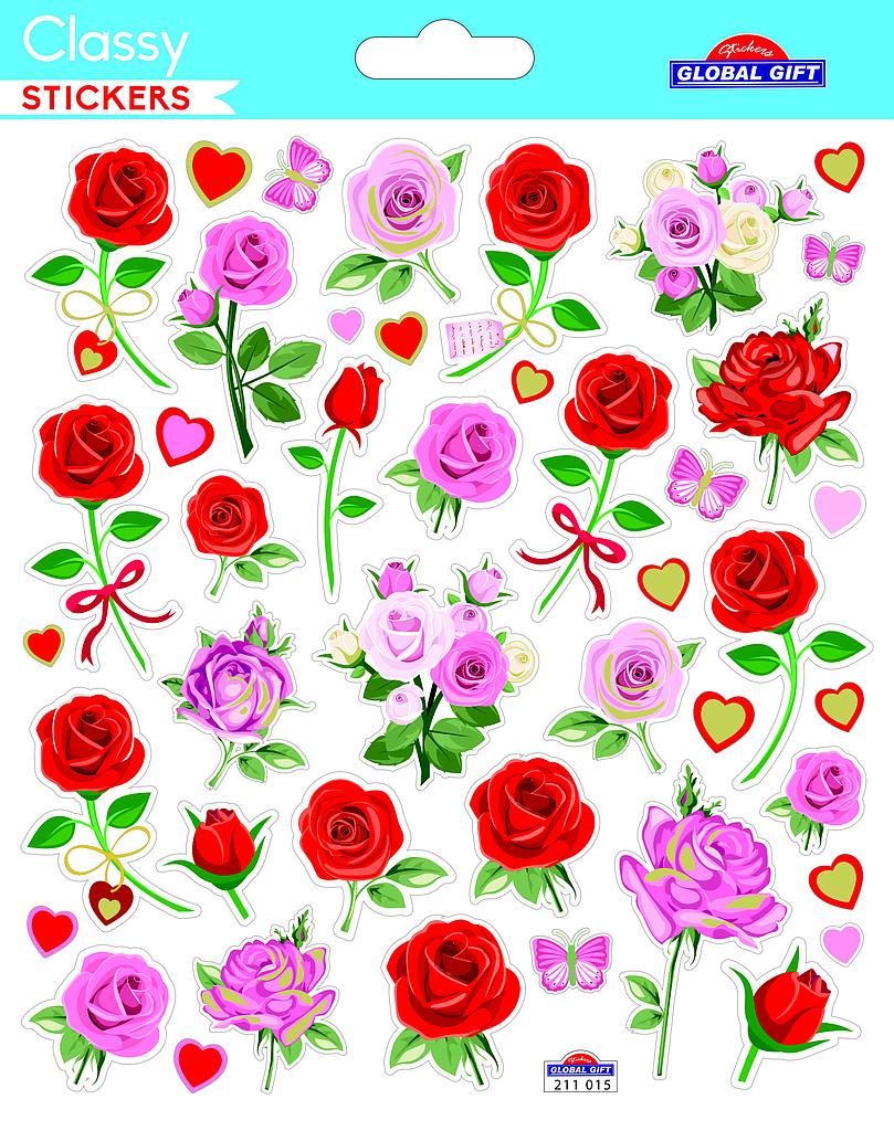 Autocollants roses