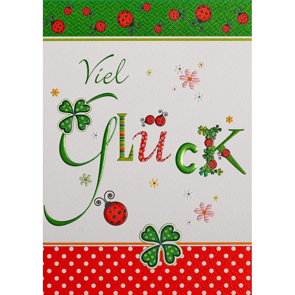 Karte "Viel Glück"