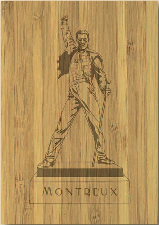 Postcards Bambou 27823  Montreux - Statue Freddie Mercury 