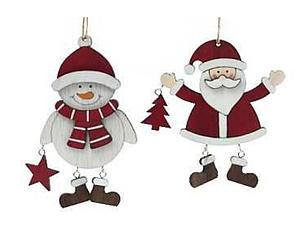 Duo Holzdekorationen zum Aufhängen (4.90/Stück)