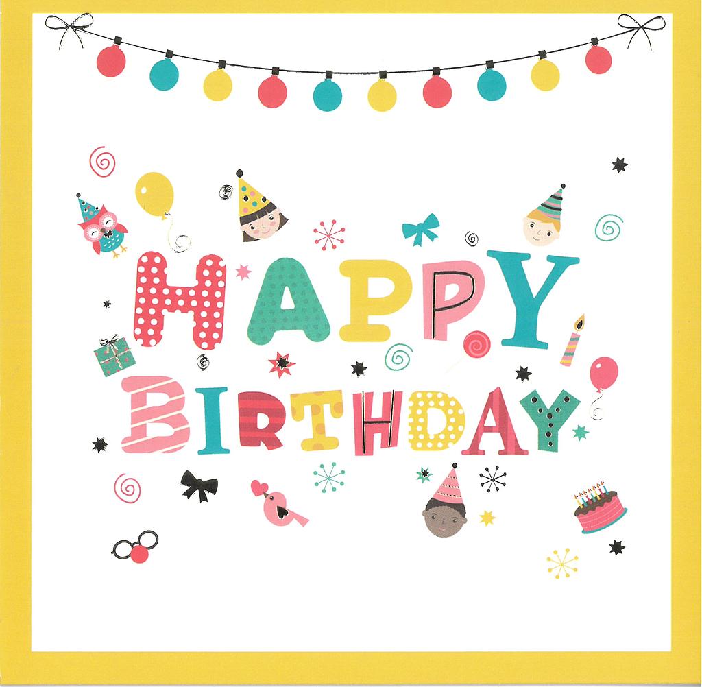 Carte simple Happy Birthday