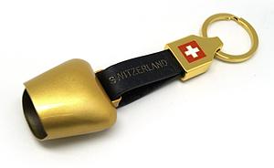 Schlüsselanhänger Glocke gold