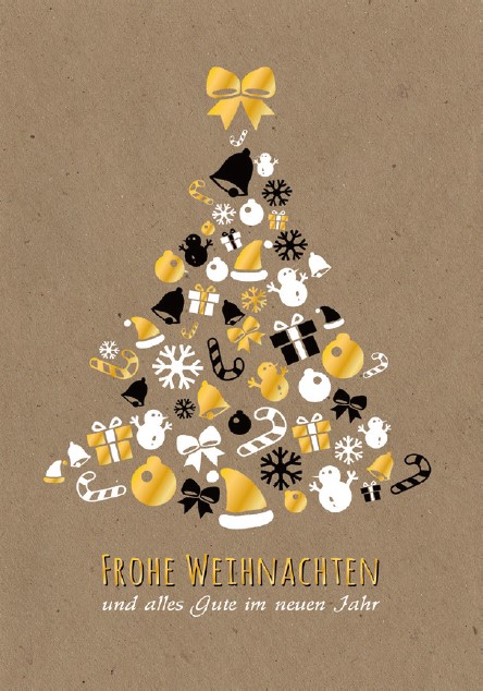 Karte A5 Frohe Festtage