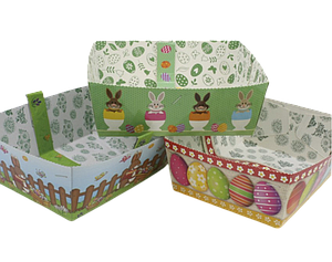 Lot von 6 Körben für Ostern