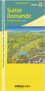 Carte panoramique Suisse romande