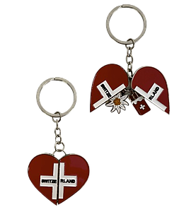 Porte-clés coeur switzerland
