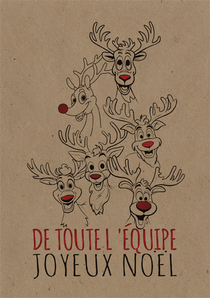 Carte A5 Joyeux Noël