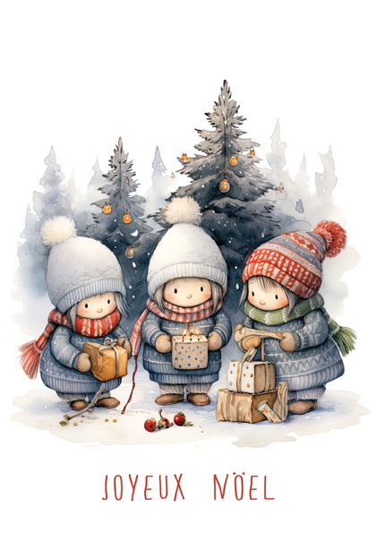 Carte A5 Joyeux Noël