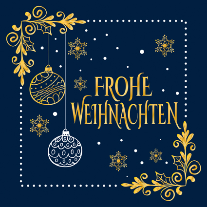 Karte Frohe Weihnachten