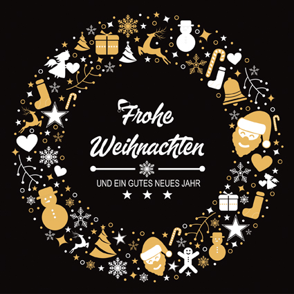 Karte Frohe Festtage