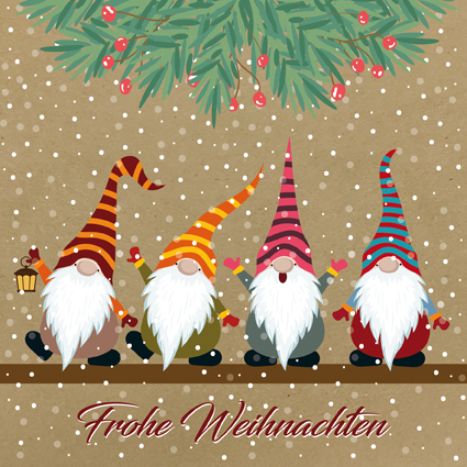 Karte Frohe Weihnachten