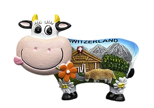 Aimant vache avec tête qui bouge