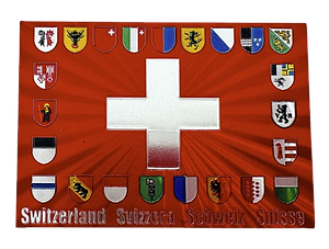 Aimant brillant Suisse + cantons