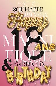 Carte Anniv. 18 ans