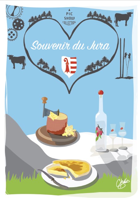 Postcards Souvenir du Jura