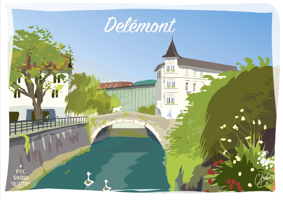 Aimant en plexi Delémont