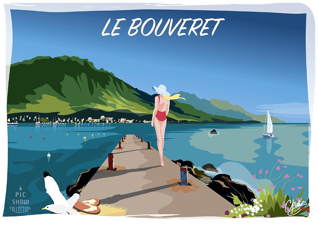 Aimant en plexi Le Bouveret