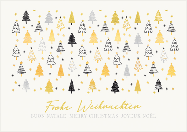 Carte A5 Joyeux Noël (multilingue)