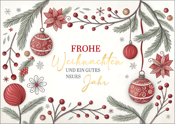 Karte A5 Frohe Festtage