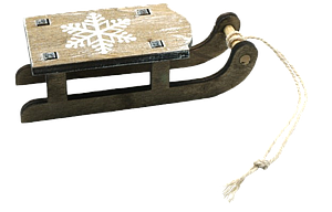 Luge en bois à suspendre