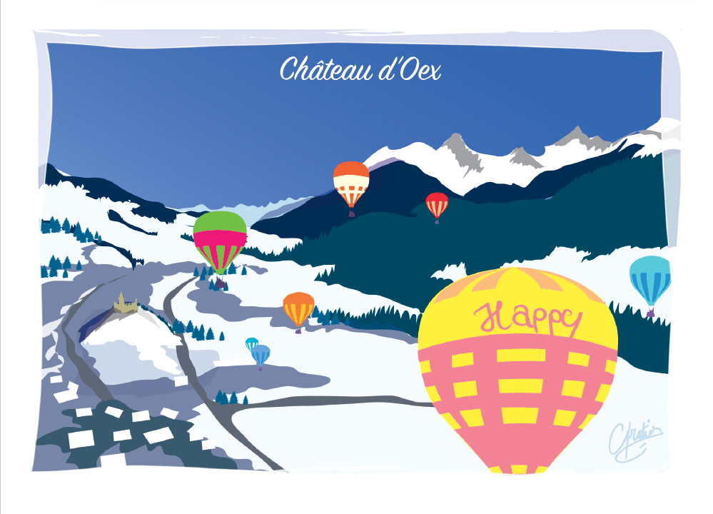 Postcards Château d'Oex