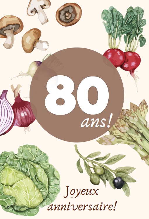 Carte Anniv. 80 ans