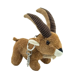Porte-clés Bouquetin en peluche ~12cm