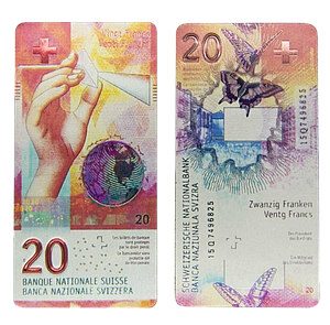 Aimant billet de 20 francs