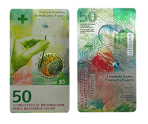 Magnet 50-Franken-Banknote