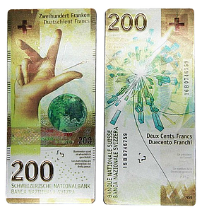 Aimant billet de 200 francs