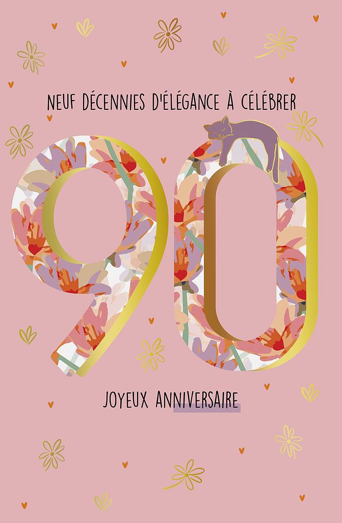 Carte Anniv. 90 ans