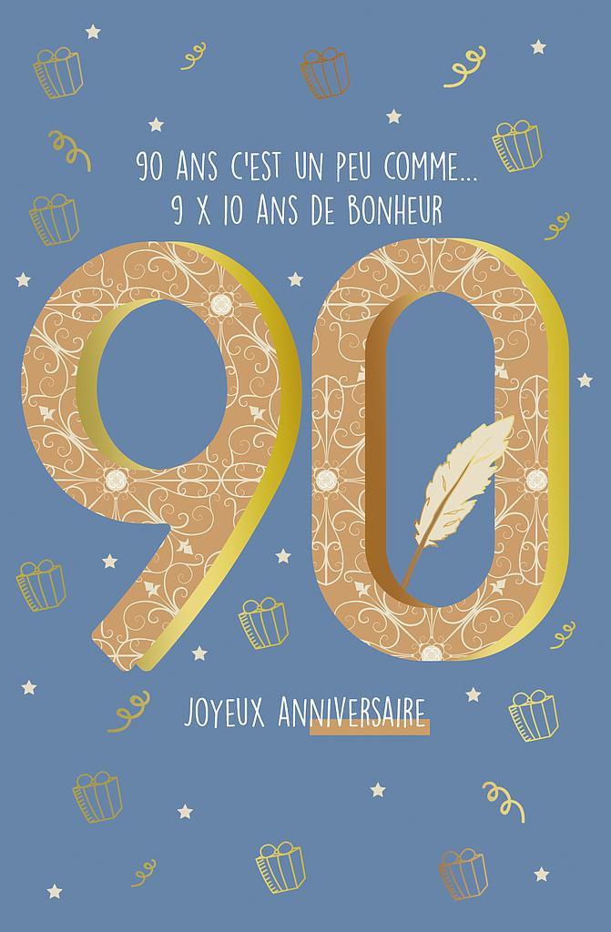 Carte Anniv. 90 ans