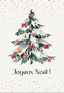 Carte A5 Joyeux Noël