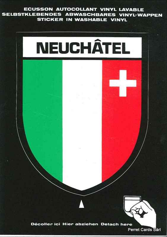 Postcards SK 269 Stickers NEUCHÂTEL