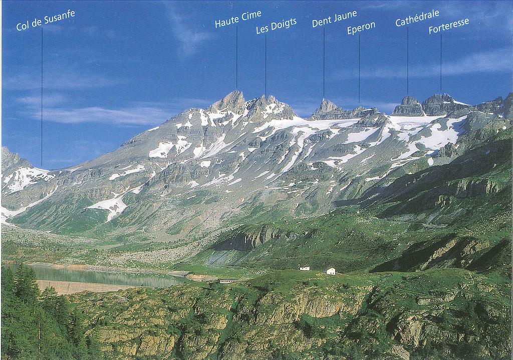 Postcards 28035 Salanfe, Dents du Midi, Glacier de Plan-Névé