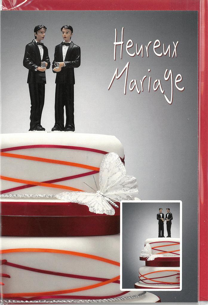 Carte Mariage hommes homosexuels
