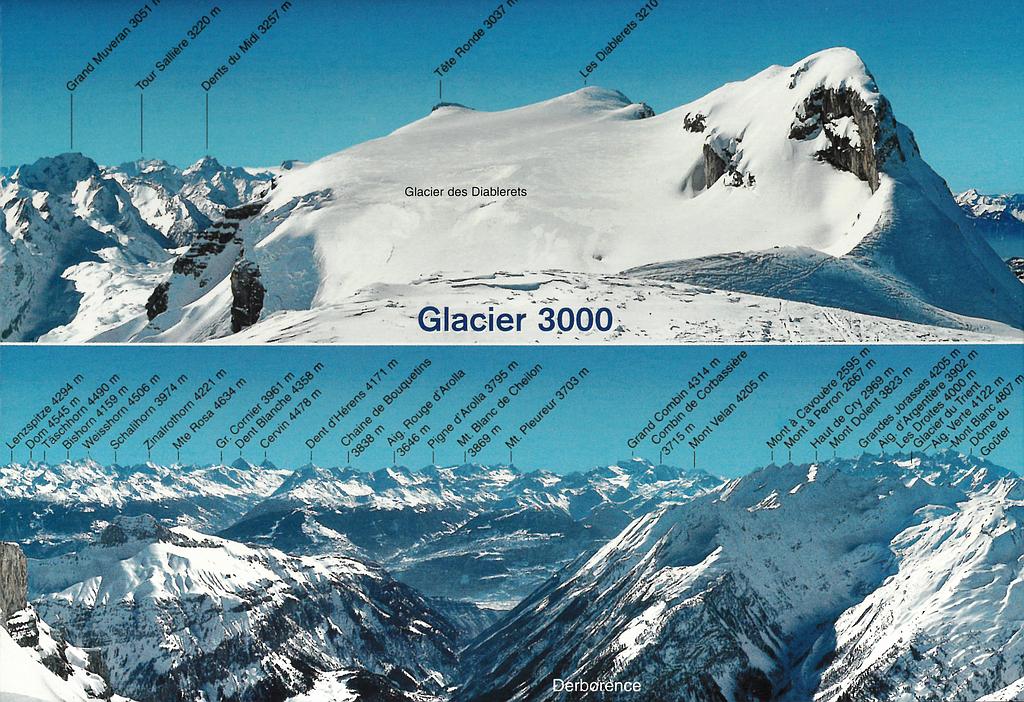 Postcards 23172 w Glacier 3000